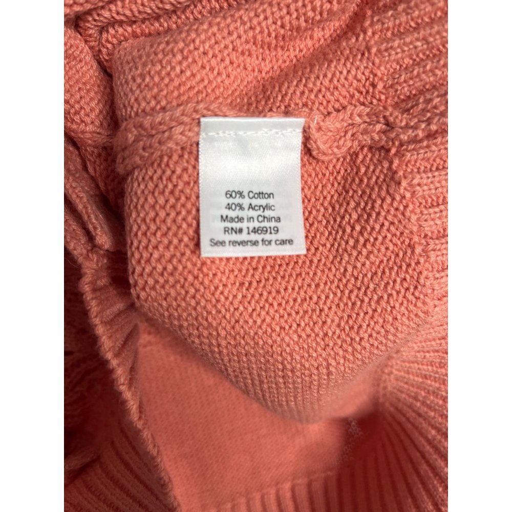 LC Lauren Conrad Womens Long Sleeve Cardigan Sweater Ruffle Button Front Size XL - Picture 12 of 12